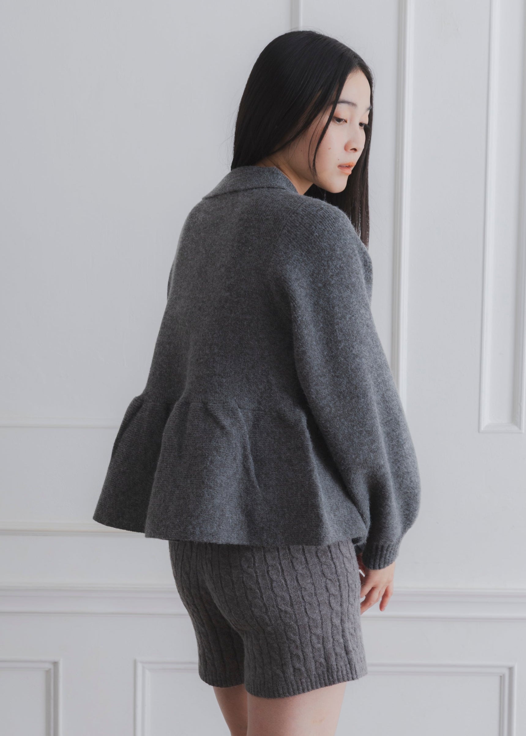 PEPLUM CARDIGAN