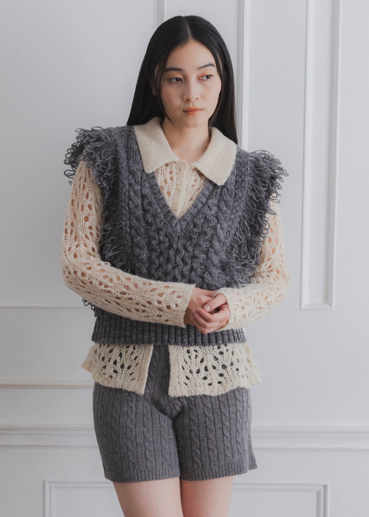 FRINGE KNIT VEST