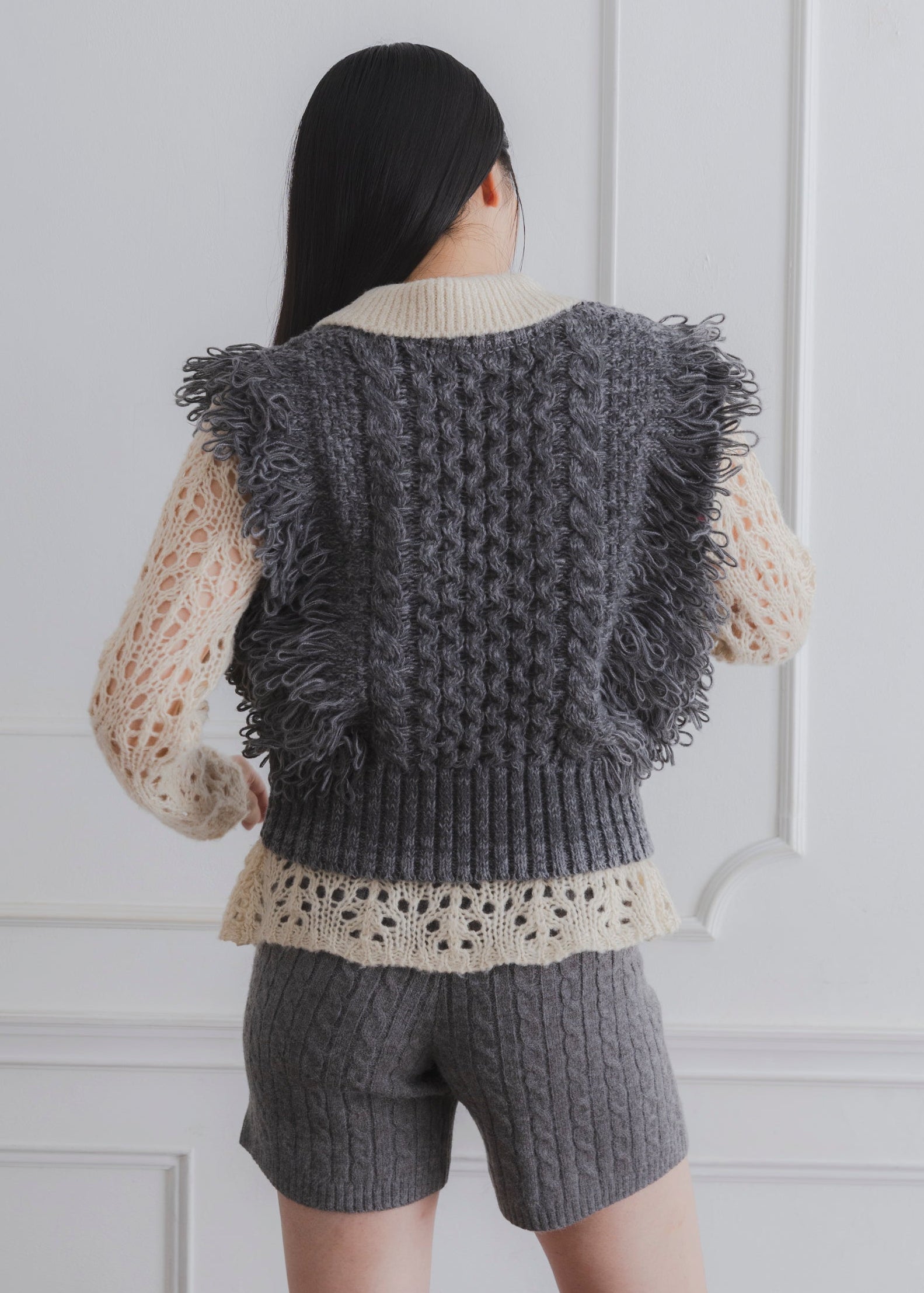 FRINGE KNIT VEST