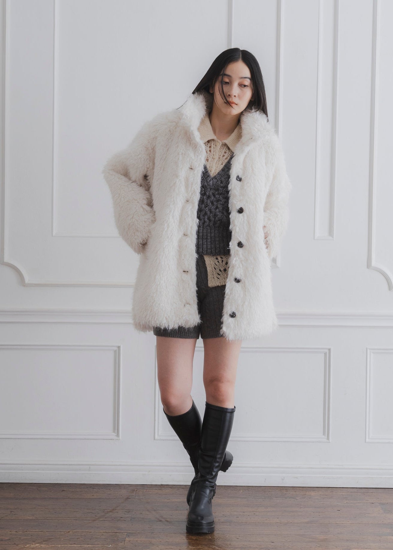 SHAGGY FUR COAT