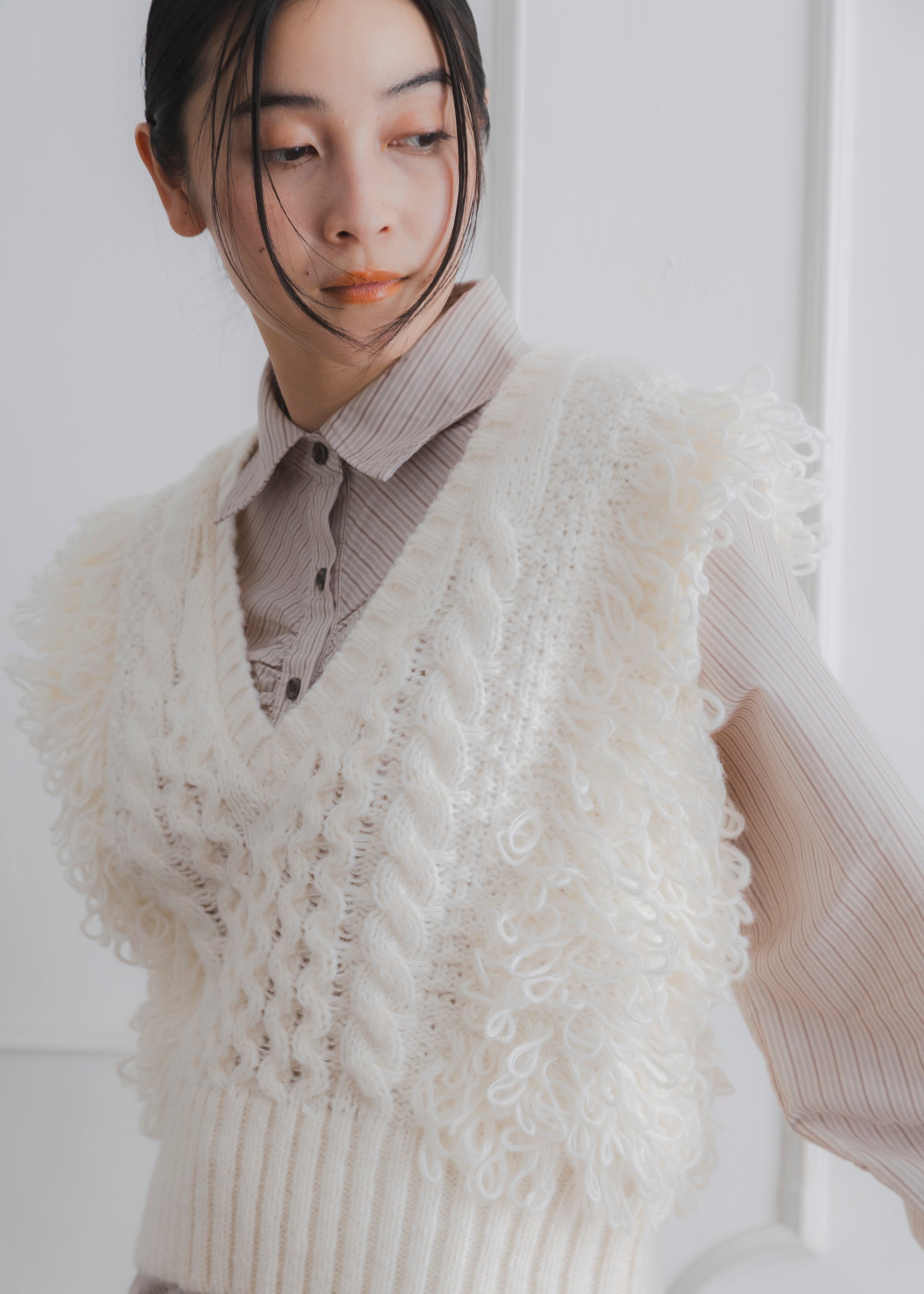 FRINGE KNIT VEST